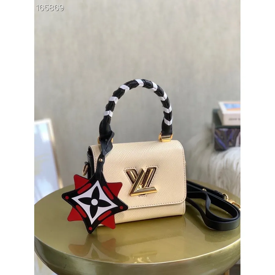 Louis Vuitton Crafty Mini Twist 15cm Epi καμβάς φθινόπωρο/χειμώνας 2020 συλλογή M56849, κρέμα