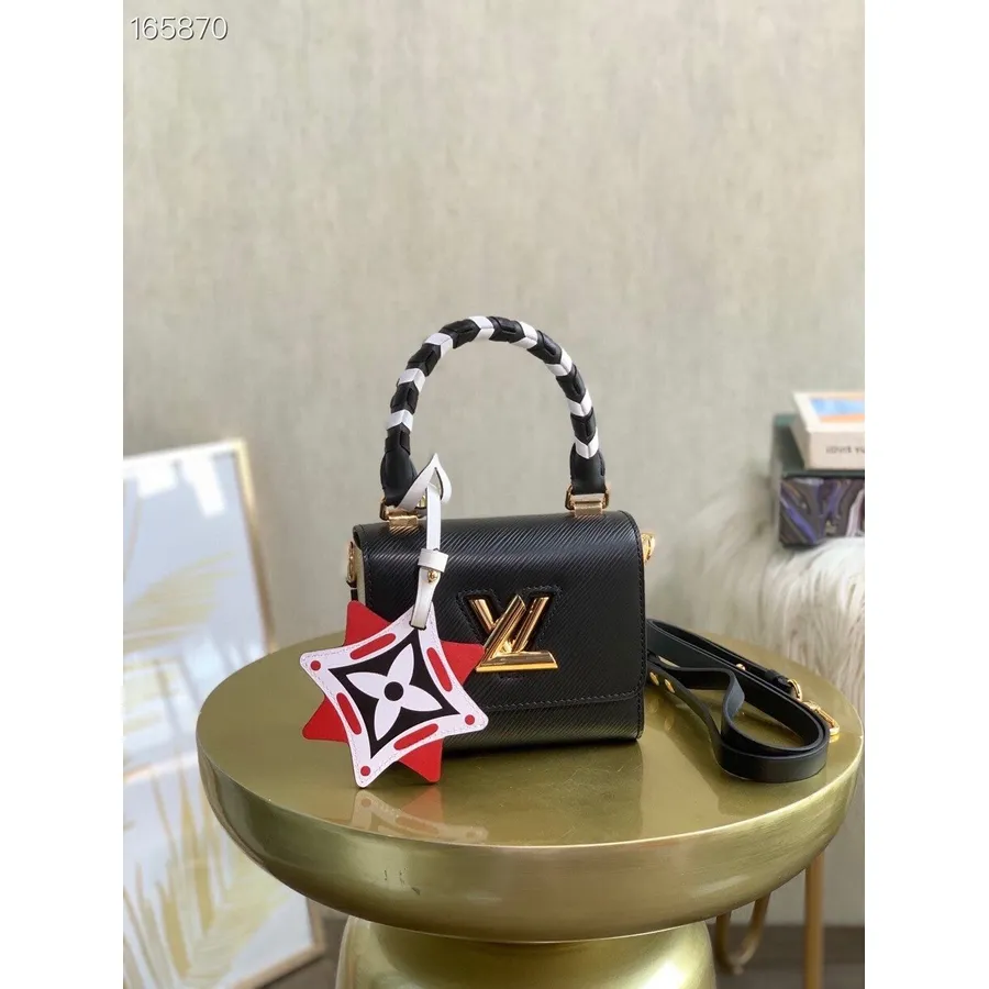 Louis Vuitton Crafty Mini Twist 15cm Epi καμβάς φθινόπωρο/χειμώνας 2020 συλλογή M56849, μαύρο