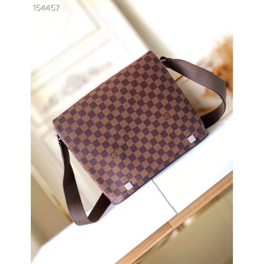 Louis Vuitton District Koffert 40cm Damier Ebene Canvas Vår/sommer 2021 Kolleksjon N41032, Brun