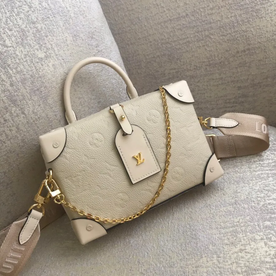 Louis Vuitton Petite Malle Souple Sac 20cm Monogram Empreinte Collection Automne/hiver 2020 M56319, Crème