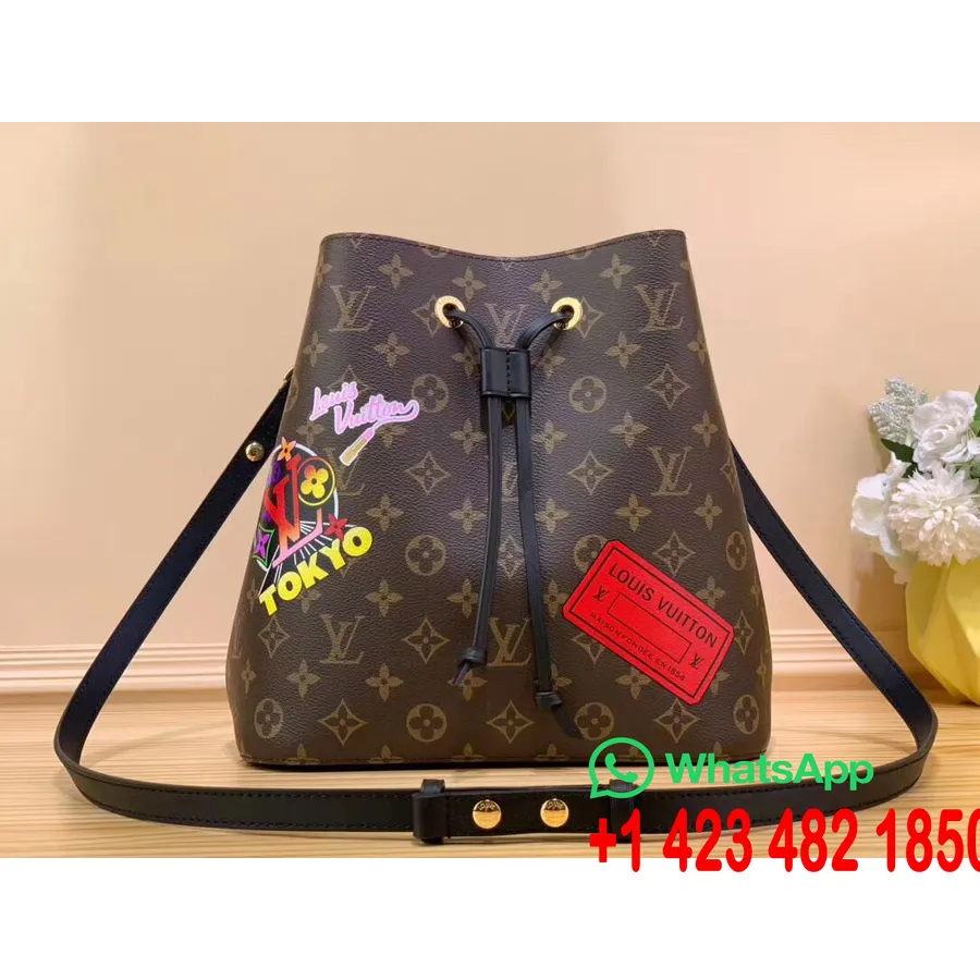 Louis Vuitton My World Tour Neonoe Bucket Bag 25cm Monograma Canvas Coleção Outono/inverno 2020 M44022, Marrom