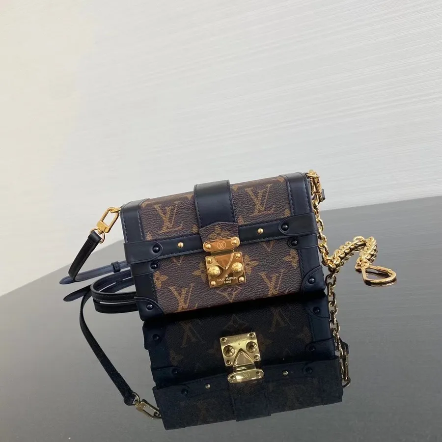 Louis Vuitton Mini Kufry Nezbytnosti Taška Na Klíče 18cm Monogram Plátno Kolekce Podzim/zima 2020, Hnědá/černá