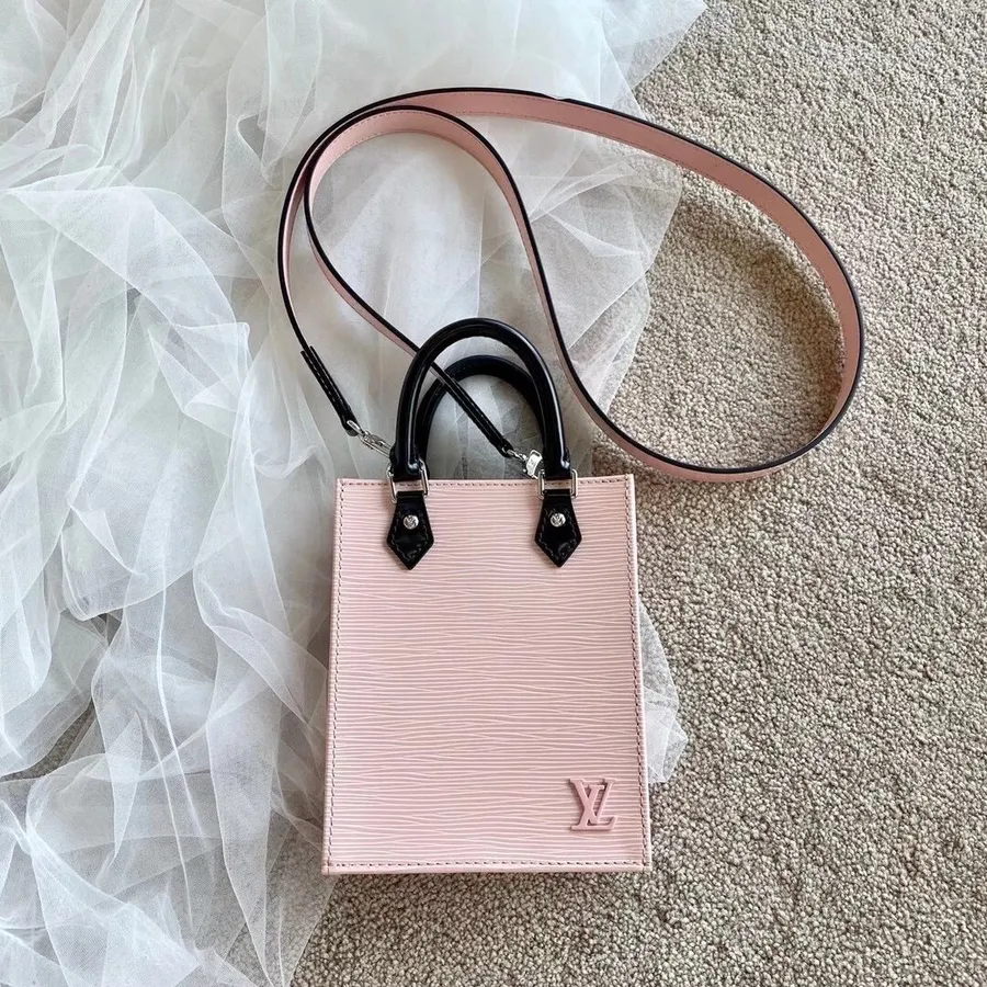 Louis Vuitton Mini Sac Plat Bag 22cm Epi Canvas Kolekcija Jesen/zima 2020 M69575, Roza Balerine