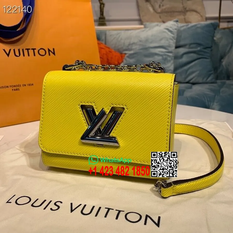 Louis Vuitton Twist Taška 15cm Epi Plátno Kolekce Jaro/léto 2020 M53926, žlutá