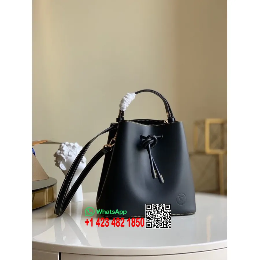 Louis Vuitton Neonoe Mm Bucket Bag 25cm καμβάς από δέρμα μοσχαριού συλλογή φθινόπωρο/χειμώνας 2020 M45394, νουάρ