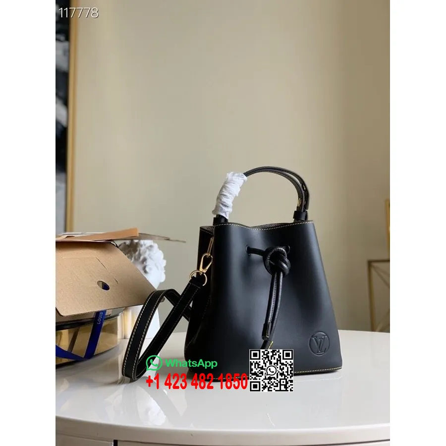 Louis Vuitton Neonoe Bb Bucket Bag 20cm καμβάς από δέρμα μοσχαριού συλλογή φθινόπωρο/χειμώνας 2020 M45396, Noir