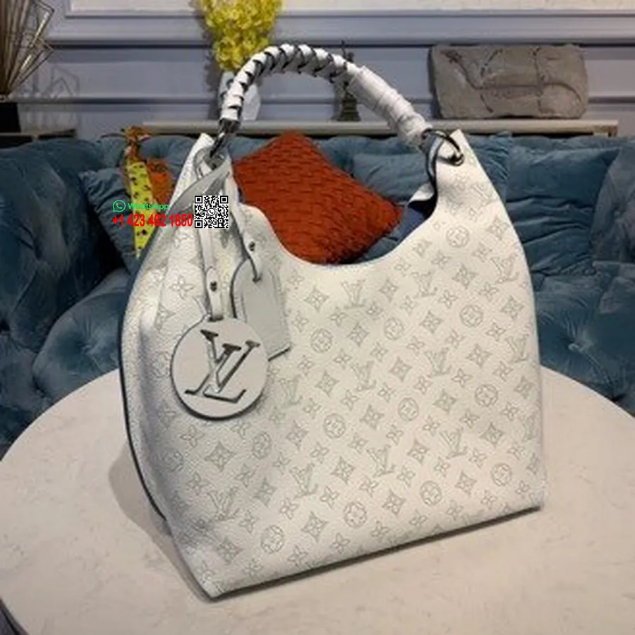 Bolsa Louis Vuitton Carmel Mahina 40cm Mahina Couro De Bezerro Lona Coleção Primavera/verão 2020 M53188, Branco