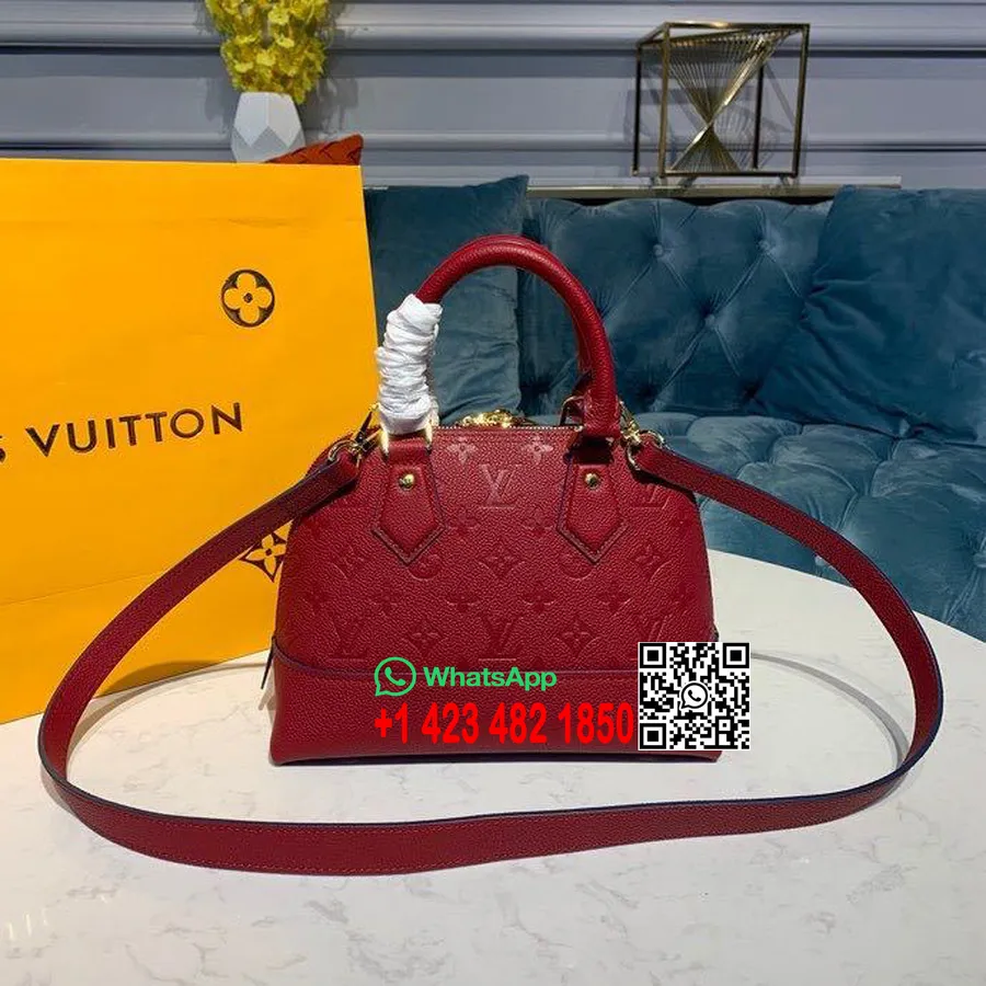 Louis Vuitton Neo Alma Bb Taška 25cm Monogram Empreinte Plátno Kolekce Jaro/léto 2020 M44829, červená