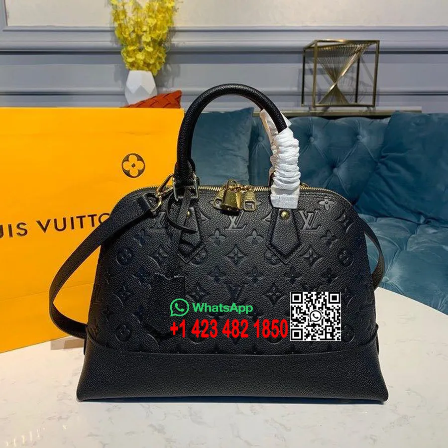 Louis Vuitton Neo Alma Veske 32 Cm Monogram Empreinte Canvas Vår/sommer 2020 Kolleksjon M44832, Svart