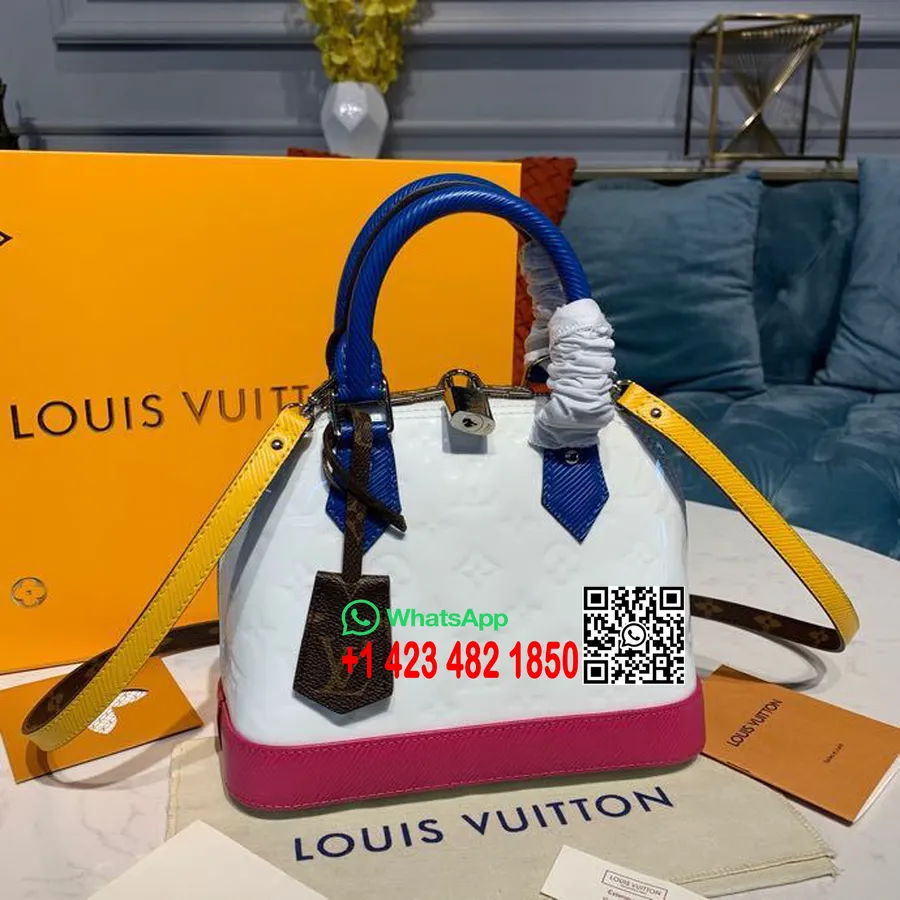 Sac Louis Vuitton Alma Bb 25cm Toile Monogram Collection Printemps/été 2020 M91606, Blanc/multicolore