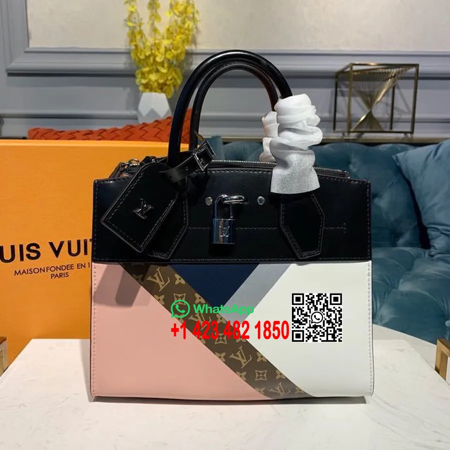 Louis Vuitton Městská Parní Taška 26cm Monogramová Páska Plátno Kolekce Jaro/léto 2020 M53802, Růžová