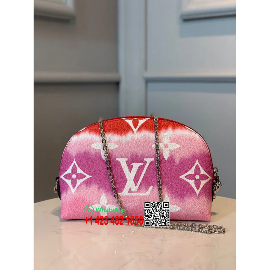 Louis Vuitton Batik Escale Kozmetik çantası 22cm Monogram Tuval Ilkbahar/yaz 2020 Koleksiyonu M69139, Kırmızı