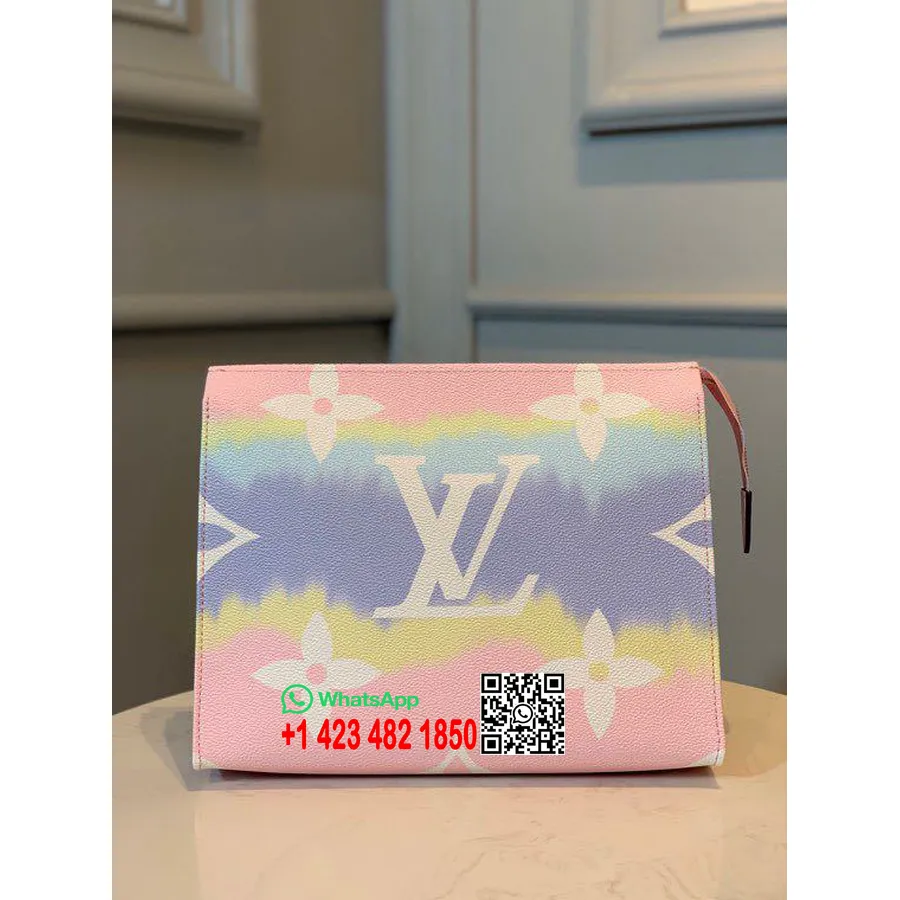 Louis Vuitton Tie Dye Escale Pochette 26 Cm Lona Monograma Colección Primavera/verano 2020 M69269, Rosa Pastel