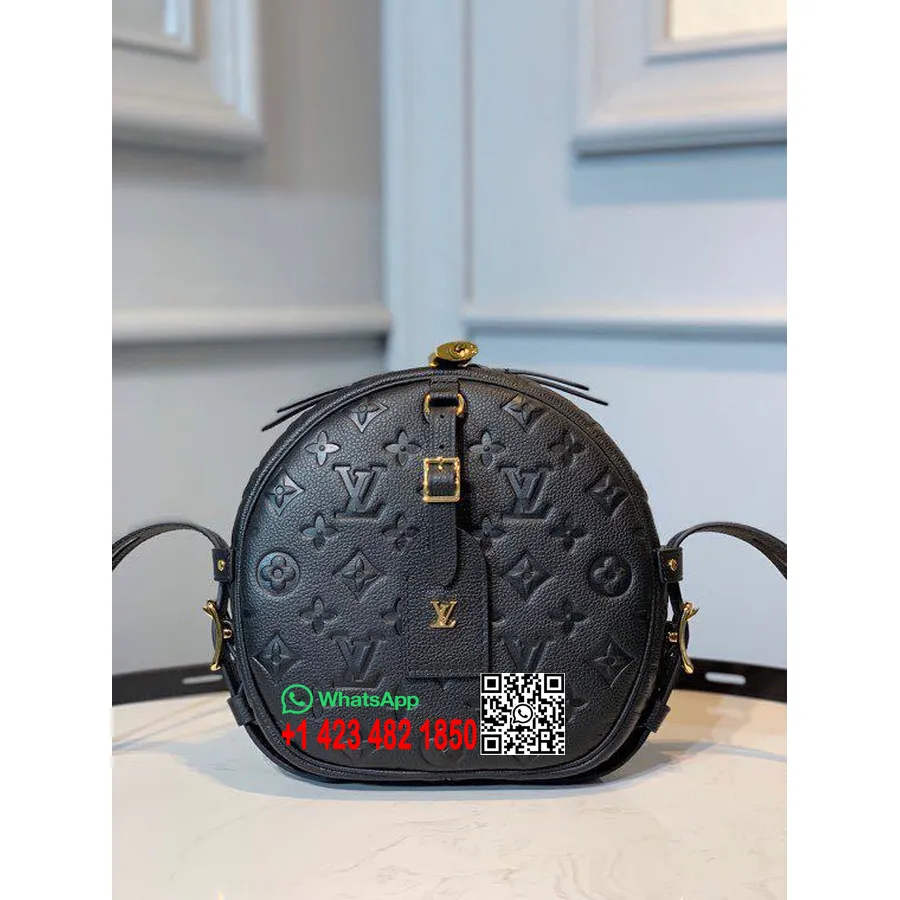 Louis Vuitton Boite Chapeau Souple Mm 20cm Monogram Empreinte Canvas Vår/sommer 2020 Kolleksjon M45167, Noir