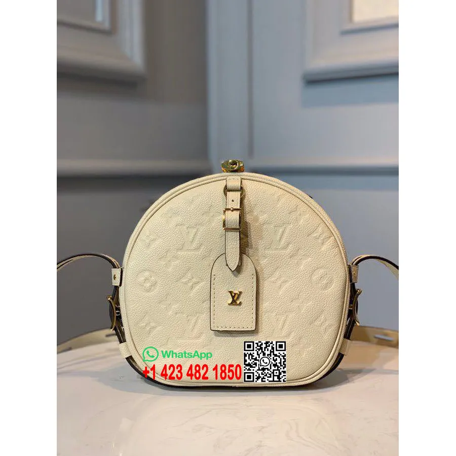 Louis Vuitton Boite Chapeau Souple Mm 20cm Monogram Empreinte Canvas Vår/sommer 2020 Kolleksjon M45276, Creme