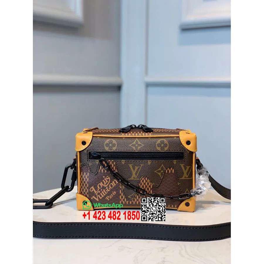 Louis Vuitton Myk Bagasjerom 18 Cm Nigo Monogram Lerret Høst/vinter 2020 Kolleksjon M44480, Brun