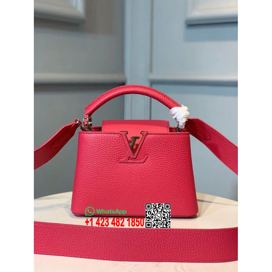 Louis Vuitton Capucines Mini Taška 22 Cm Taurillon Kožená Kolekcia Jar/leto 2020 M56071, Fuschia