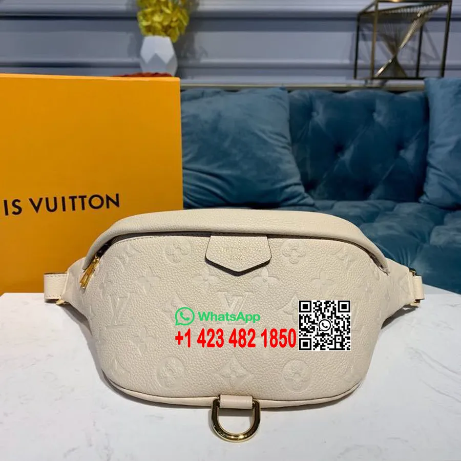 Louis Vuitton Heuptasje 28 Cm Monogram Empreinte Canvas Lente/zomer 2020 Collectie M44812, Crème