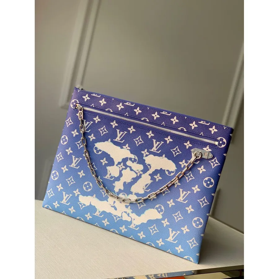 Louis Vuitton Etui Voyage Veske Gm 34 Cm Skymonogram Lerret Høst/vinter 2020 Kolleksjon M45480, Blå