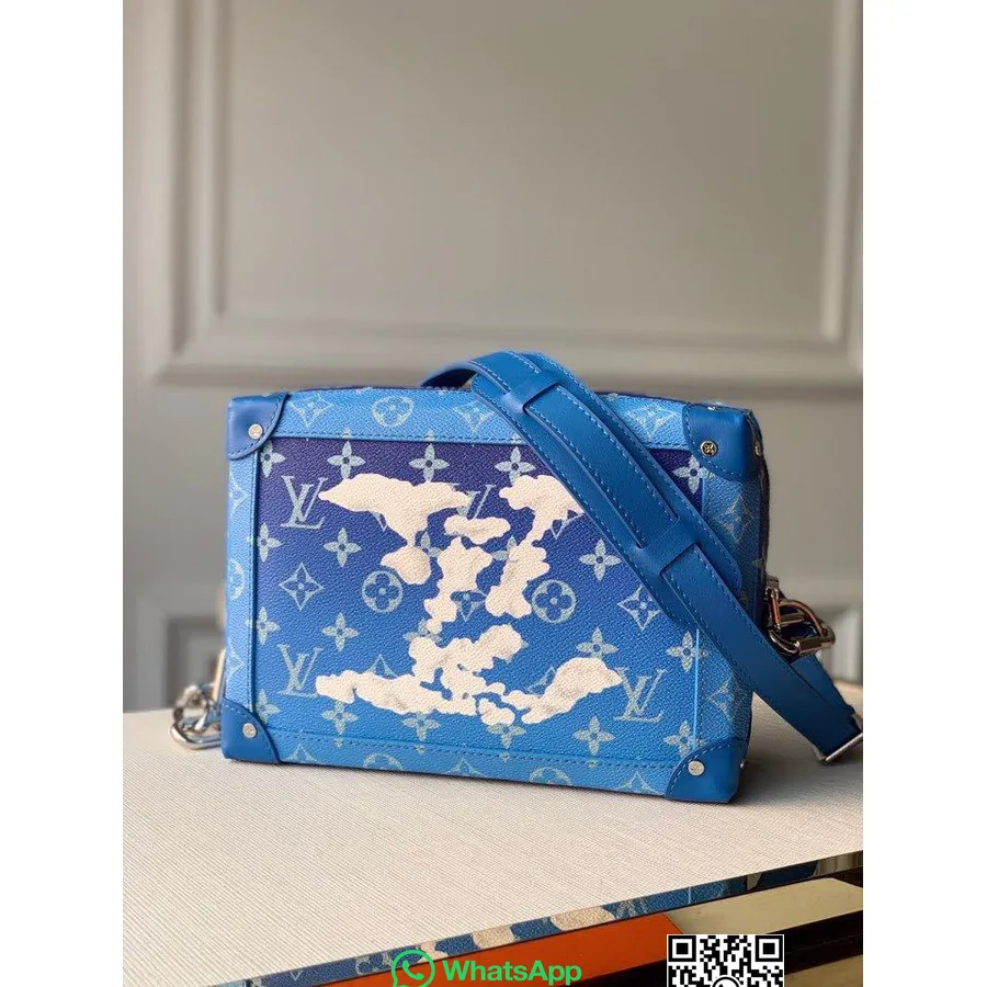 Louis Vuitton Myk Bagasjerom 26 Cm Skymonogram Lerret Høst/vinter 2020 Kolleksjon M45430, Blå