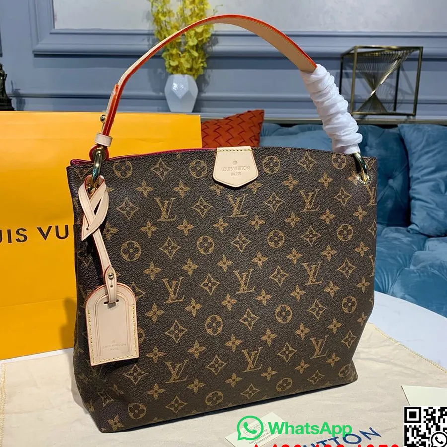 Bolsa Louis Vuitton Graciosa Mm 30 Cm Tela Monograma Coleção Primavera / Verão 2020 M43701, Marrom / Baga