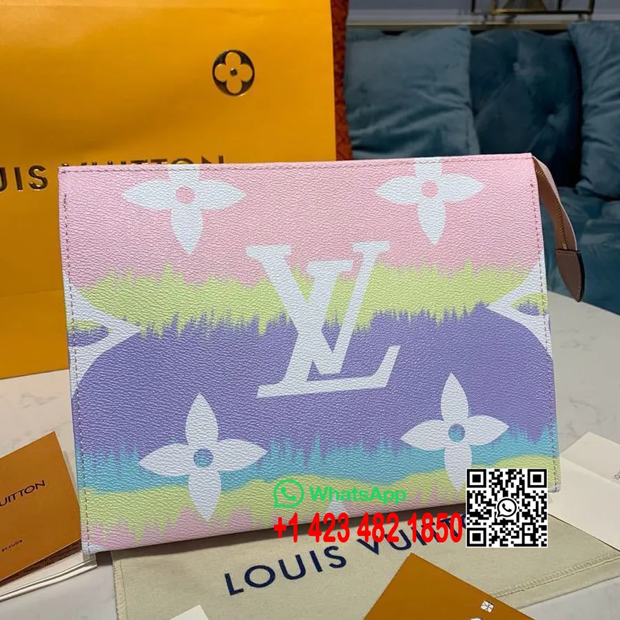 Louis Vuitton Toaletná Taštička 25 Cm Monogram Obrie Plátno Kolekcia Jar/leto 2020 M69137, Pastelovo Ružová