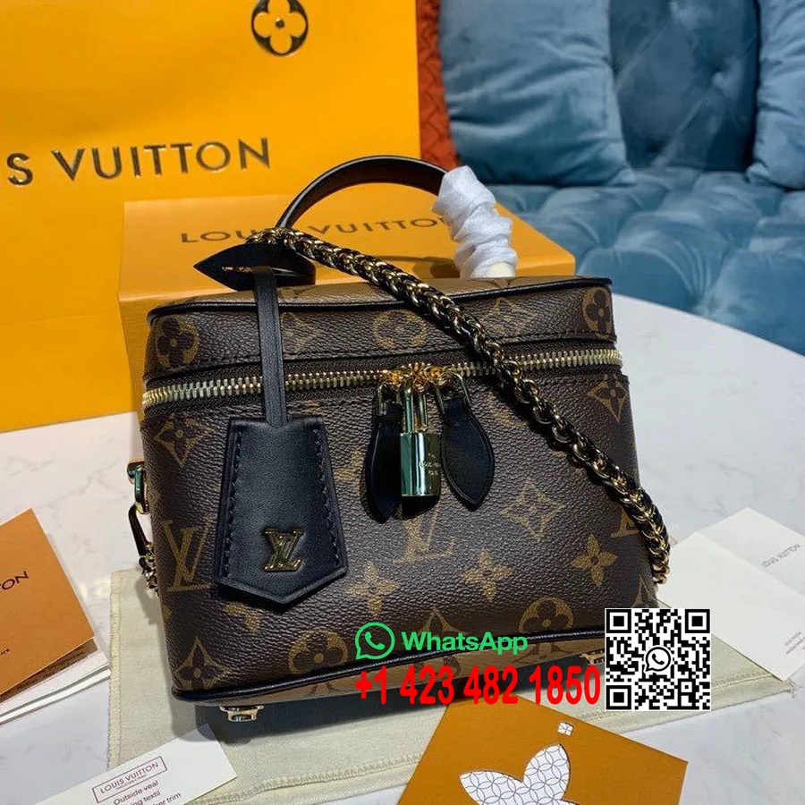 Louis Vuitton Nice PM Kosmetiktasche, 20 Cm, Monogramm-Canvas, Frühjahr/Sommer-Kollektion 2020, M45165, Braun