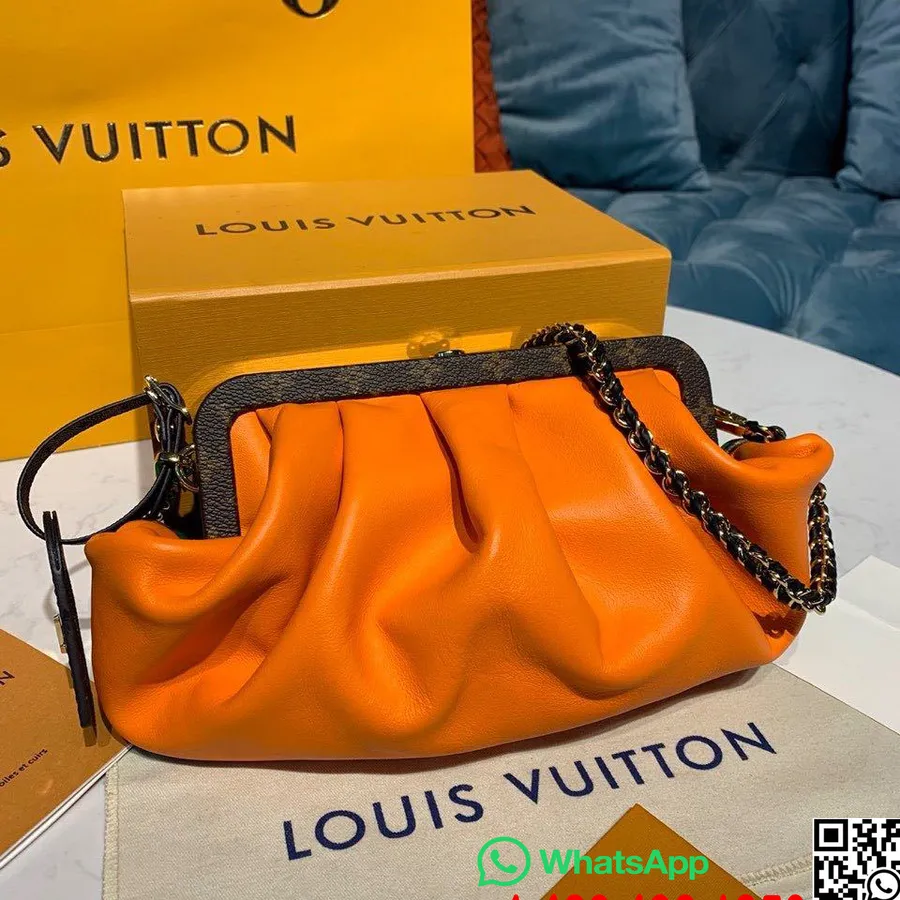 Louis Vuitton Boursicot EW Tasche 30 Cm Monogramm Canvas Frühjahr/Sommer 2020 Kollektion M45229, Orange/Grün