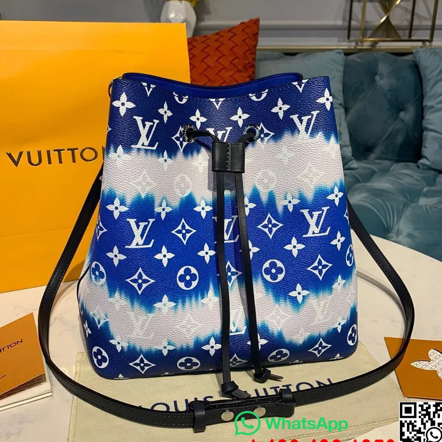 Louis Vuitton Tie Dye Escale Neonoe Sac Seau 25cm Toile Monogram Collection Printemps/été 2020 M45126, Bleu