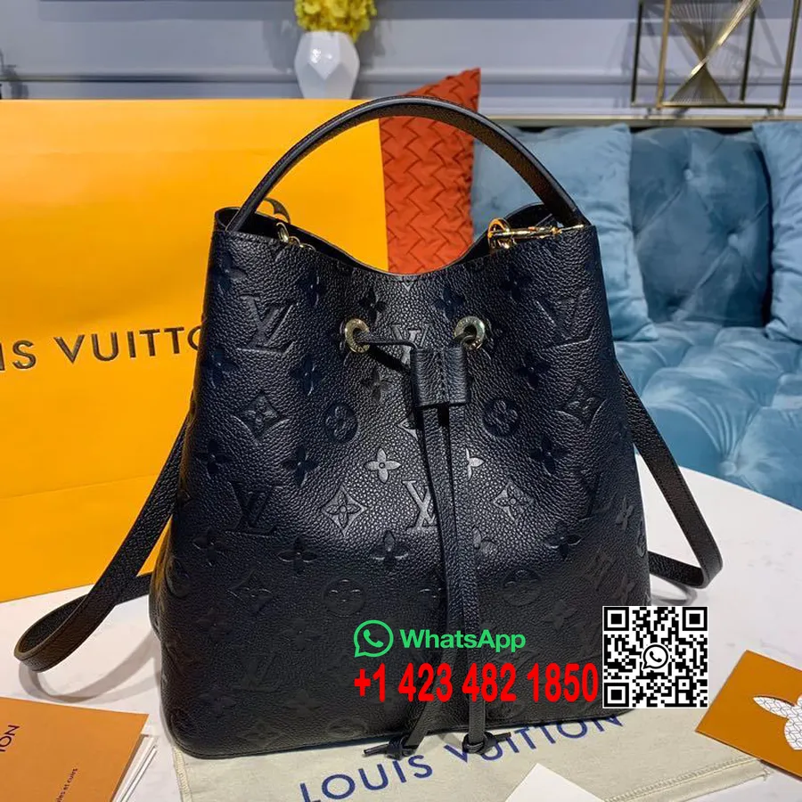 Louis Vuitton Neonoe Bb Bucket Bag 26cm монограм Empreinte Canvas колекция пролет/лято 2020 M45256, Noir