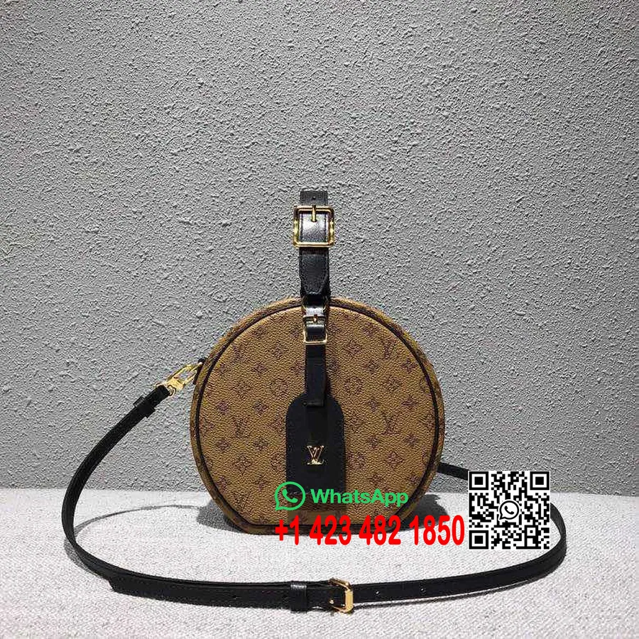 Louis Vuitton Boite Chapeau Kott 18cm Monogramm Lõuend Kevad/suvi 2020 Kollektsioon M43516, Pruun/must