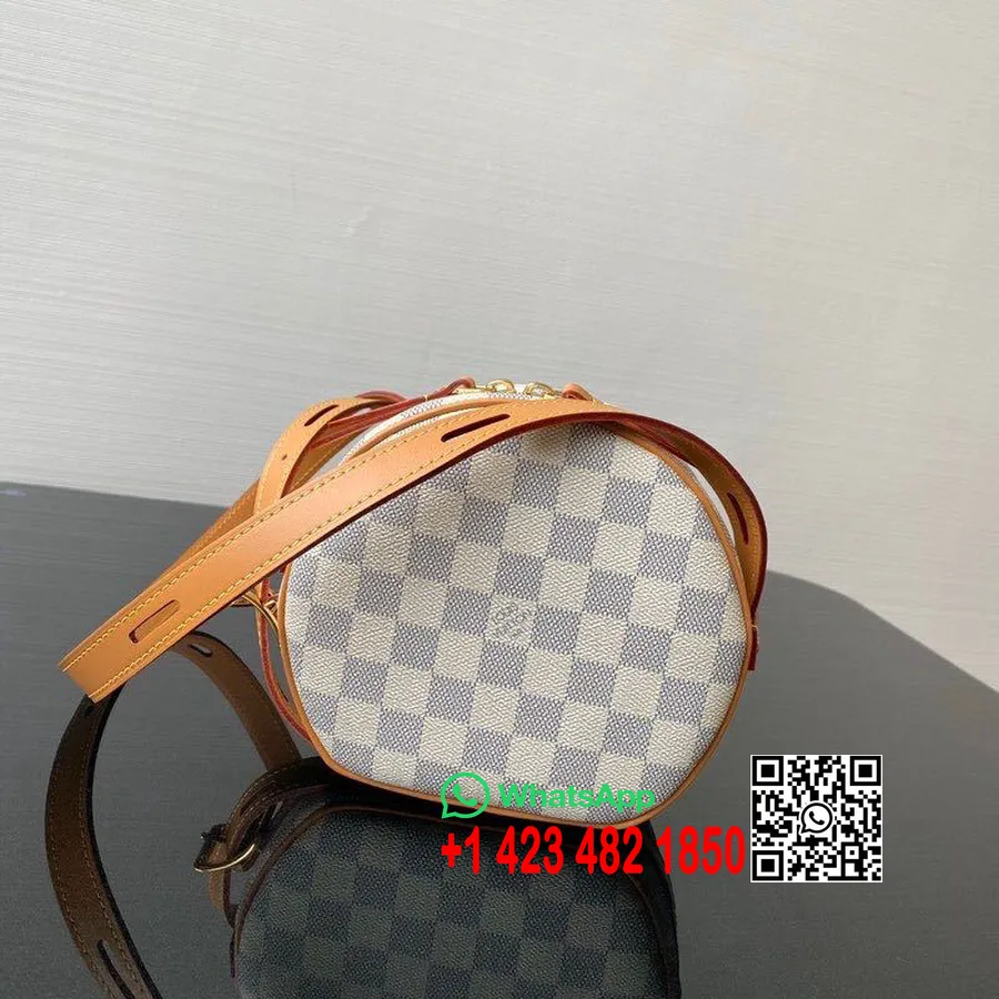 Louis Vuitton Boite Chapeau Supple Damier Azur Lõuend 15cm Kevad/suvi 2020 Kollektsioon M45149, Valge