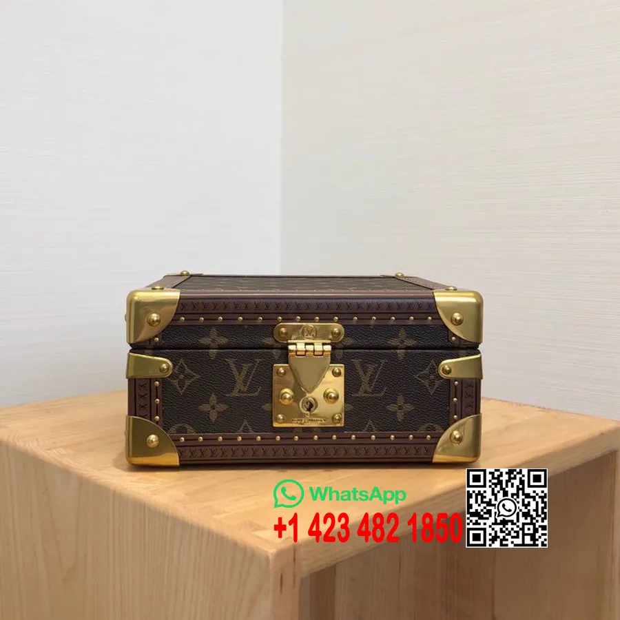 Louis Vuitton šperkovnice 24cm Monogram Plátno Kolekce Jaro/léto 2020 M47530, Béžová