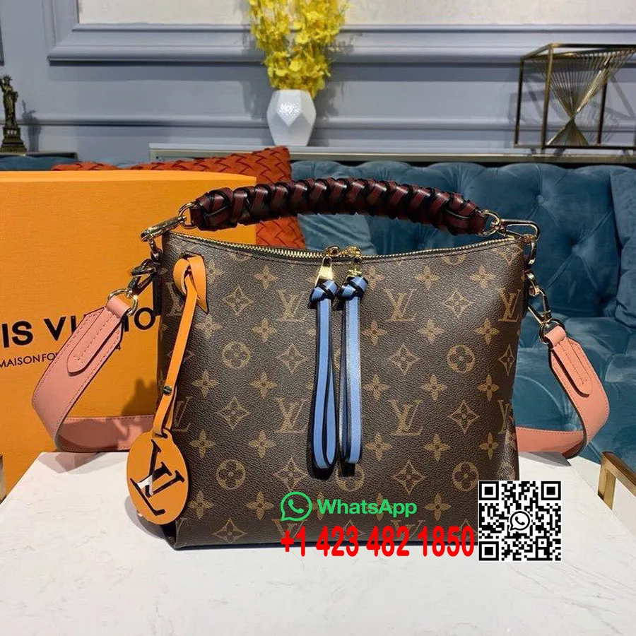 Bolsa Louis Vuitton Beaubourg Com Alça Tecida 25 Cm Tela Monograma Coleção Primavera/verão 2020 M55090, Marrom