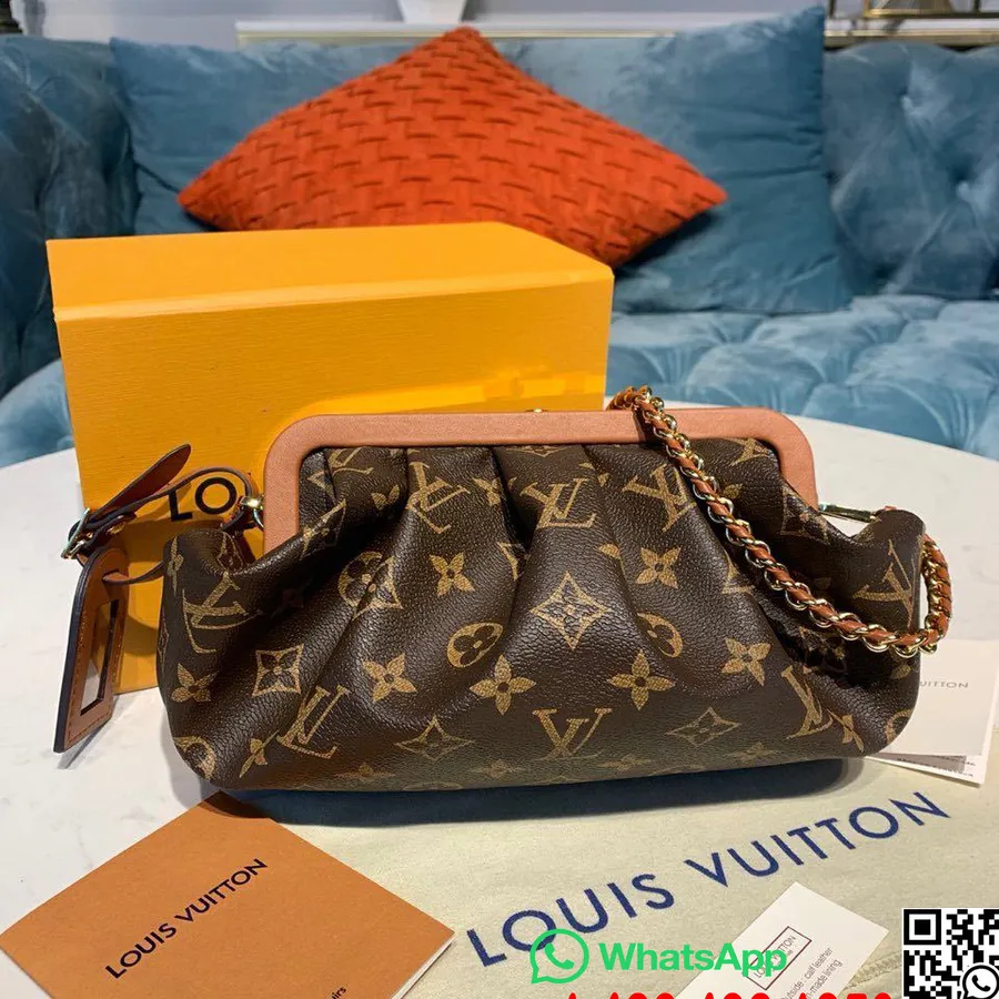 Tas Louis Vuitton Boursicot Ew 30cm Kanvas Monogram Koleksi Musim Semi/musim Panas 2020 M45229, Coklat