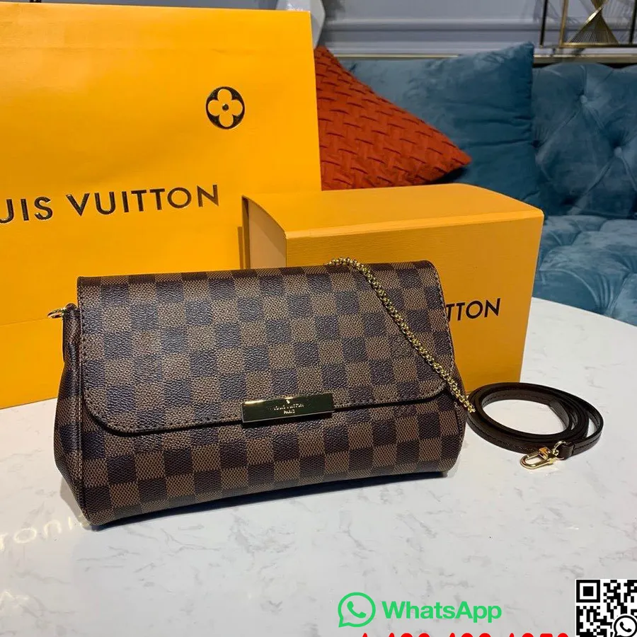 Louis Vuitton Oblíbená Taška Mm 24cm Damier Ebene Plátno Kolekce Jaro/léto 2020 N41129, Hnědá