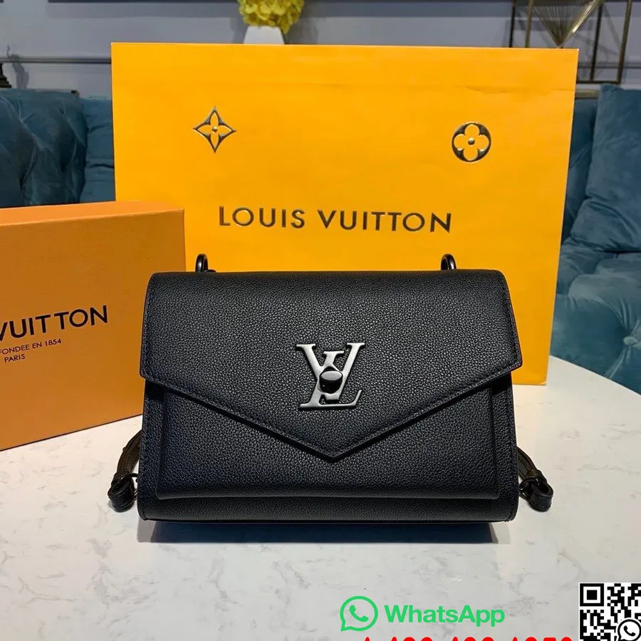 Bolso Louis Vuitton Mylockme Bb 22 Cm Piel De Becerro Colección Crucero 2020 M55848, Negro