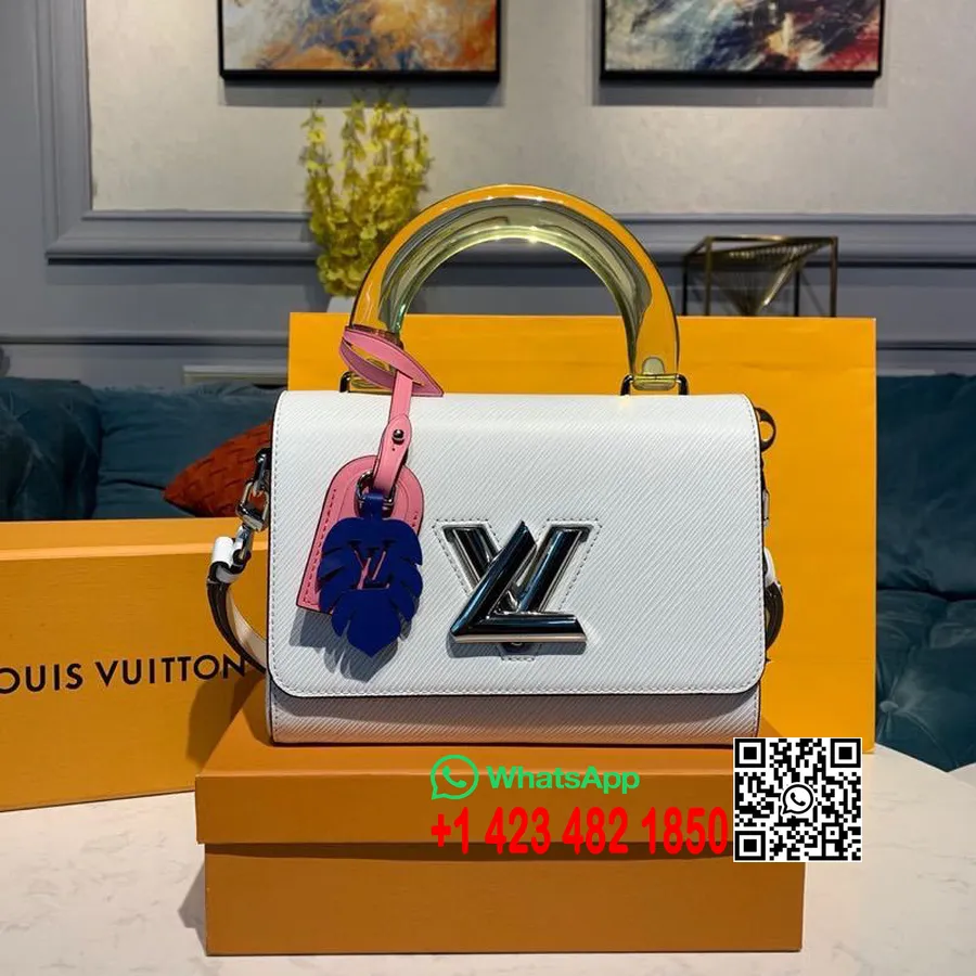 Bolso Louis Vuitton Twist 24cm Epi Lona Crucero Colección 2020 M50282, Blanco