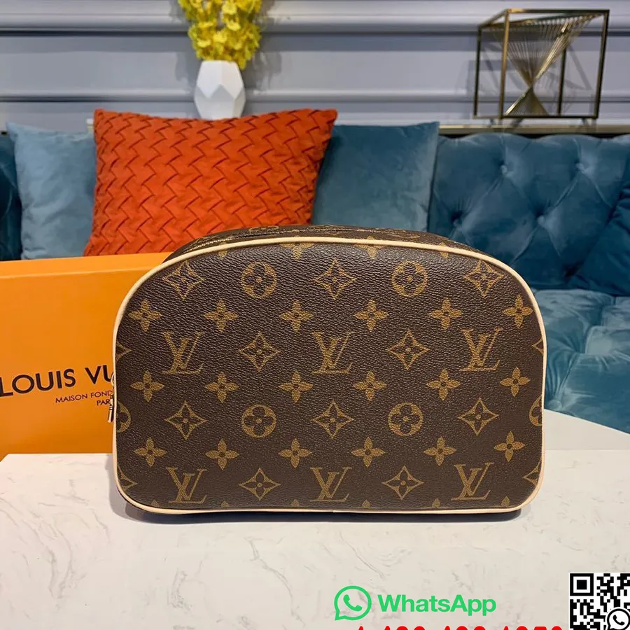 Louis Vuitton Tualetes Piederumu Maciņš 25cm Monogramma Audekls Rudens/ziema 2019 Kolekcija M47527, Melns