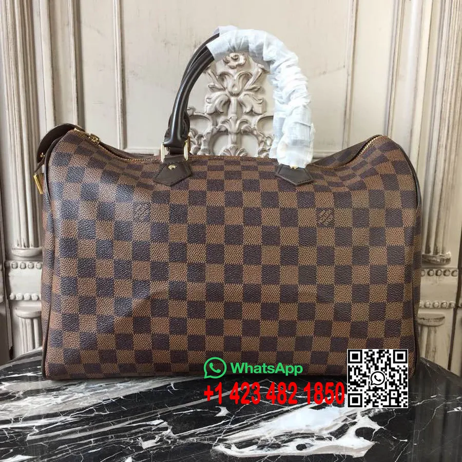 Louis Vuitton Speedy Bandouliere 35 Cm Damier Ebene Lõuend Sügis/talv 2019 Kollektsioon N41523, Pruun