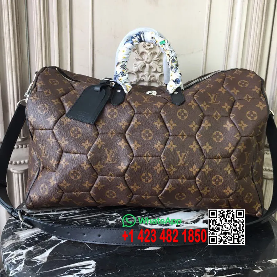 Louis Vuitton Keepall 45cm Monogram Hexagon Canvas Herfst/winter 2019 Collectie M56713, Bruin