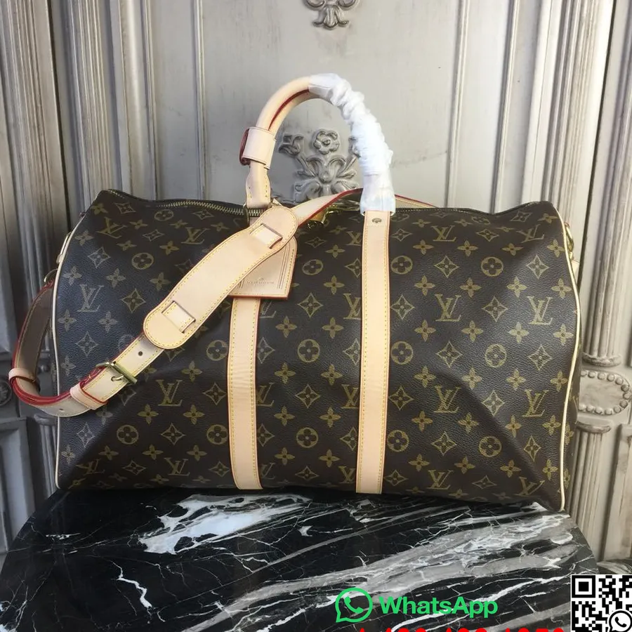 Louis Vuitton Keepall Bandouliere 45cm Monogramma Audekls Rudens/ziema 2018 Kolekcija M41418, Brūns