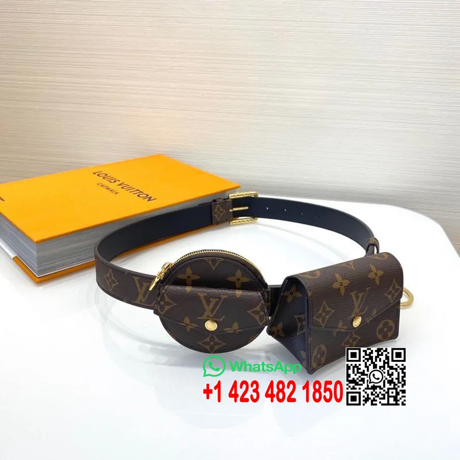 Louis Vuitton Igapäevane Mitme Taskuga 30mm Vöökott 12cm Monogramm Lõuend Sügis/talv 2019 Kollektsioon M0236u, Pruun