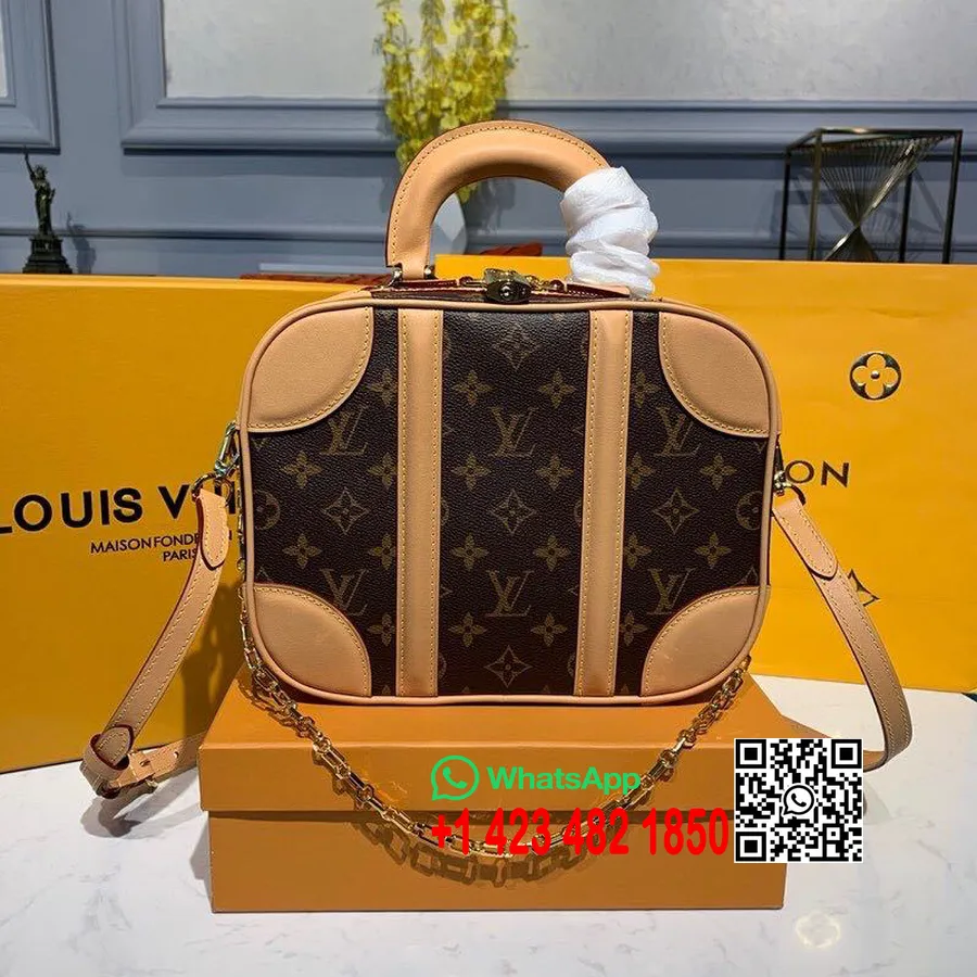 Mini Bolso De Equipaje Louis Vuitton 26 Cm Lona Monograma Nicolas Ghesquiere Colección Primavera/verano 2019 M44581, Marrón