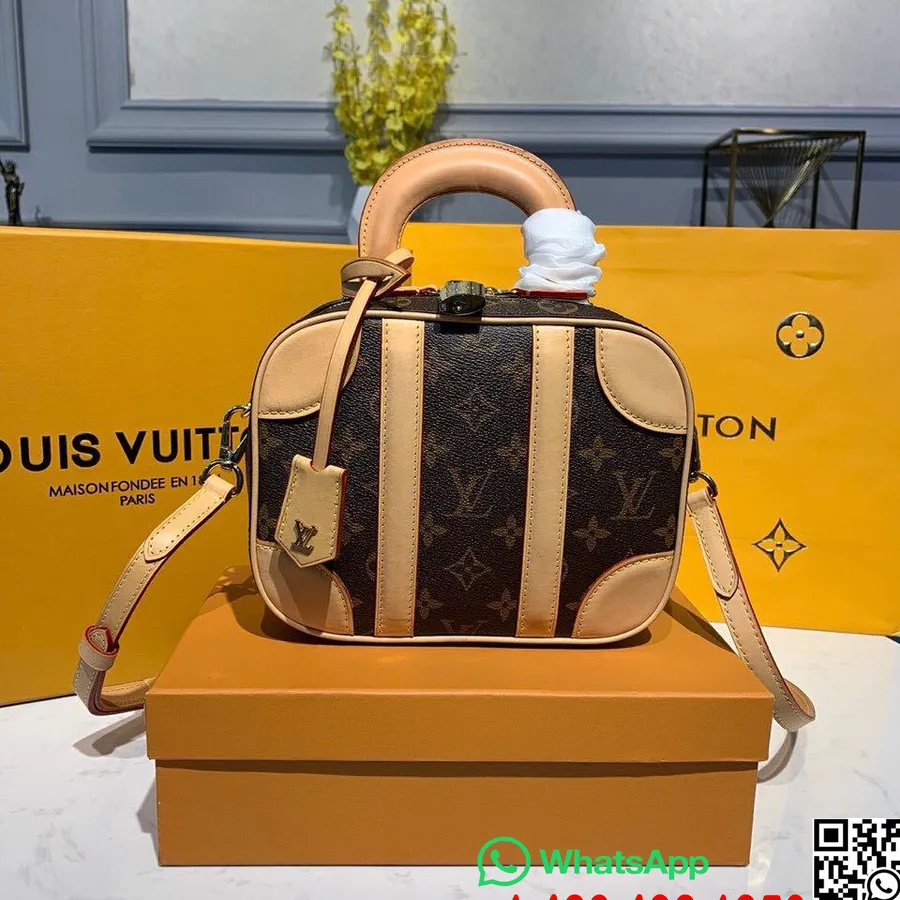 Louis Vuitton Mini Torba Za Prtljago 21 Cm Monogram Platno Nicolas Ghesquiere Kolekcija Pomlad/poletje 2019 M44581, Rjava