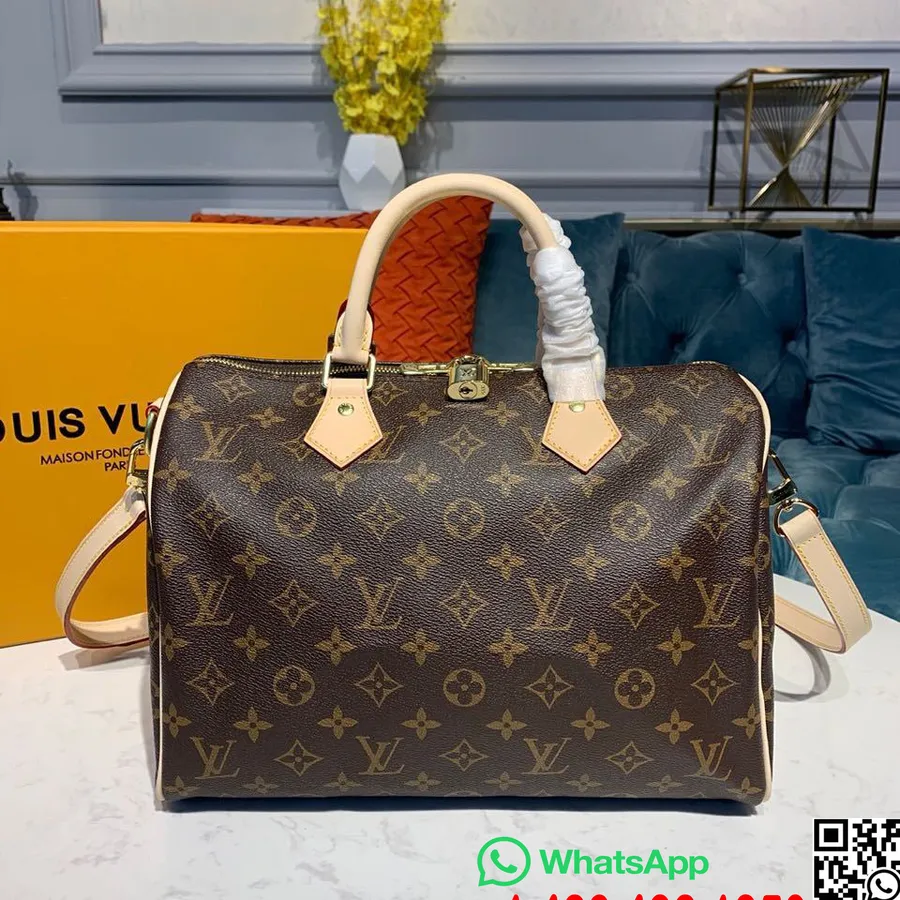 Louis Vuitton Sac Bandoulière Speedy 30cm Toile Monogram Collection Printemps/été 2019 N41112, Marron