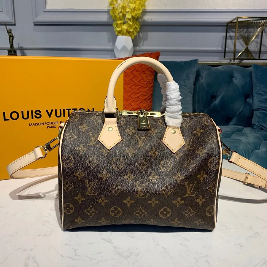 Louis Vuitton Speedy Bandouliere Torba 25 Cm Monogram Iz Platna Kolekcija Pomlad/poletje 2019 N41112, Rjava