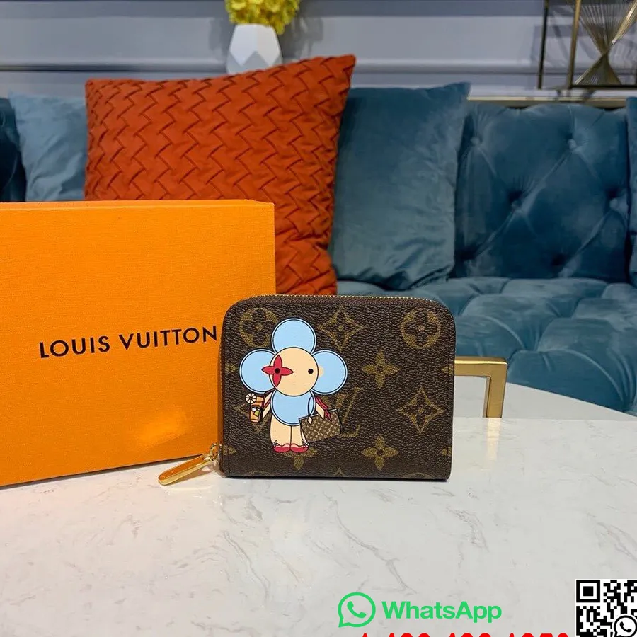 Louis Vuitton Ayçiçeği Zippy Bozuk Para Cüzdanı Cüzdan 12 Cm Monogram Tuval Sonbahar/kış 2019 Koleksiyonu M60067, Bej