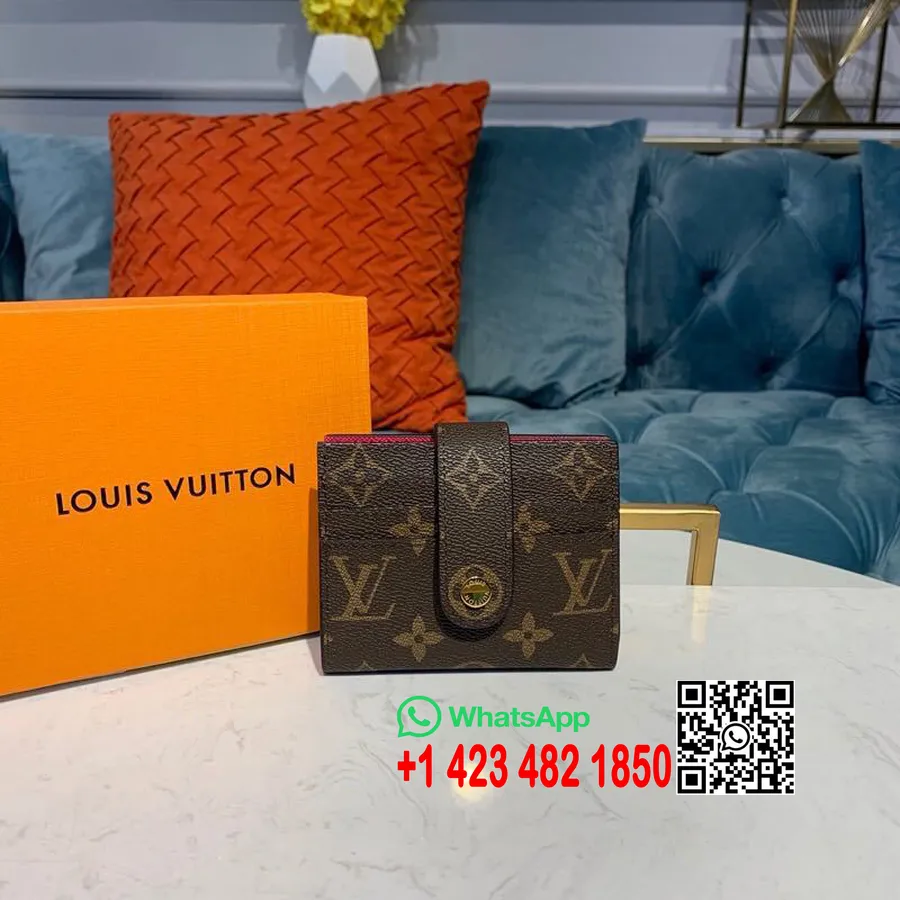 Louis Vuitton Victorine 12 Korttikotelo Lompakko 10cm Monogrammi Canvas Syksy/talvi 2019 Kokoelma M66533, Rose Berlingot