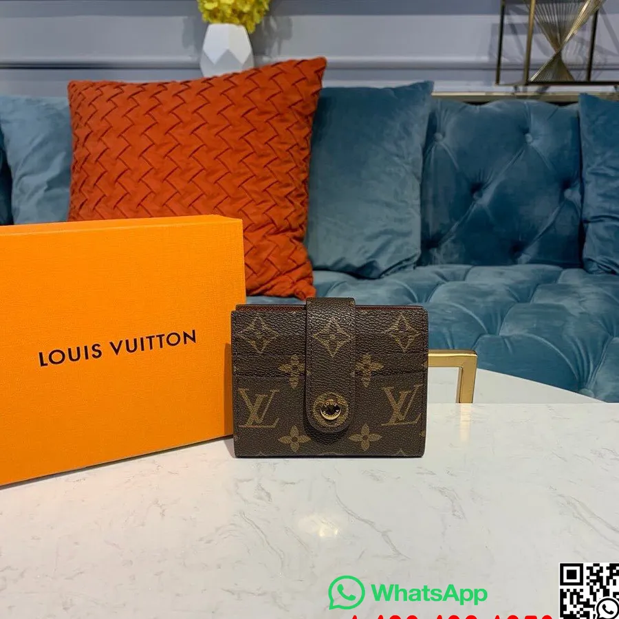 Louis Vuitton Victorine 12 портфейл с поставка за карти 10 см монограм платно колекция есен/зима 2019 M66533, кафяв